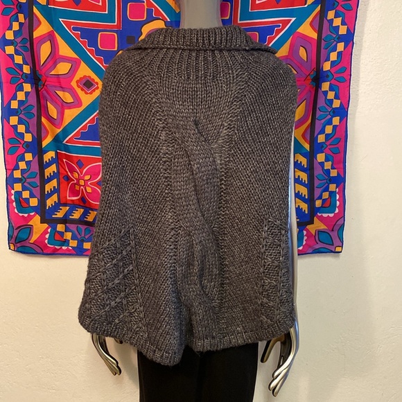 Knit Poncho, O/S - Picture 5 of 7
